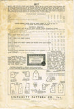 Simplicity 3857: 1940s Charming Misses WWII Dress Sz 32 B Vintage Sewing Pattern