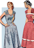 1950s Vintage Plus Size Sun Dress Uncut 1952 Simplicity VTG Sewing Pattern 40 B