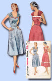 1950s Vintage Plus Size Sun Dress Uncut 1952 Simplicity VTG Sewing Pattern 40 B