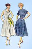 1950s Vintage Simplicity Sewing Pattern 3876 FF Misses Simple Sun Dress Size 16