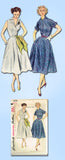 1950s Vintage Simplicity Sewing Pattern 3876 FF Misses Simple Sun Dress Size 16