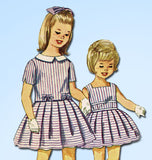 1950s Vintage Simplicity Sewing Pattern 3894 Toddler Girls Sun Dress Size 4 23B