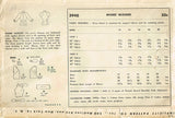 1950s Vintage Simplicity Sewing Pattern 3940 Misses Tied Raglan Blouse 32B