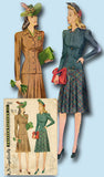 1940s Vintage Simplicity Sewing Pattern 3961 Iconic WWII Womens Suit Size 14 32B
