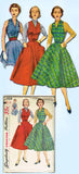 1950s Vintage Simplicity Sewing Pattern 3968 Uncut Misses Dress or Jumper Sz12