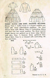 1950s Vintage Simplicity Sewing Pattern 3978 FF Misses 2 PC Squaw Dress Size 18