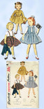 1950s Vintage Simplicity Sewing Pattern 3992 Cute Toddler Girls Suit Size 3