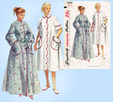 Simplicity 4005: 1950s Misses Housecoat or Robe Size 30 B Vintage Sewing Pattern