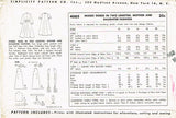 Simplicity 4005: 1950s Misses Housecoat or Robe Size 30 B Vintage Sewing Pattern