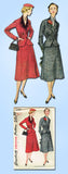 1950s Vintage Simplicity Sewing Pattern 4020 FF Misses Peplum Suit Size 14 32B