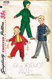 1950s Vintage Simplicity Sewing Pattern 4026 FF Toddler Boy's Snow Suit Size 6