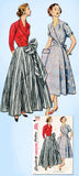 1950s Vintage Simplicity Sewing Pattern 4039 Uncut Misses Wrap Dress Size 12 30B