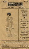 1920s Vintage Simplicity Sewing Pattern 405 Uncut Toddler Girls Tucked Dress Sz4 - Vintage4me2