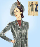 1940s Vintage Simplicity Sewing Pattern 4075 Misses WWII 2 PC Suit Size 36 Bust - Vintage4me2