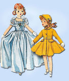 1950s Vintage Simplicity Sewing Pattern 4098 18 Inch Doll Clothes Set ORIG