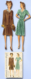 1940s Original Vintage Simplicity Sewing Pattern 4123 WWII Maternity Dress 30B