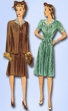 1940s Original Vintage Simplicity Sewing Pattern 4123 WWII Maternity Dress 30B