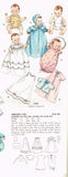 Simplicity 4129: 1950s Uncut 11 Inch Baby Doll Clothes Set Vintage Sewing Pattern - Vintage4me2