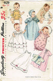 Simplicity 4129: 1950s 15 Inch Dy-Dee Baby Doll Clothes Set Vintage Sewing Pattern