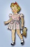 1940s Vintage Simplicity Sewing Pattern 4175 WWII Girls Dress Size 6