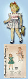 1940s Vintage Simplicity Sewing Pattern 4175 WWII Baby Girls Dress Size 1