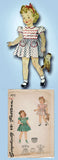 1940s Vintage Simplicity Sewing Pattern 4175 WWII Girls Dress Size 6