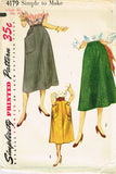 1950s Misses Simplicity Sewing Pattern 4179 Uncut Misses Easy Skirt Size 30W