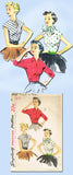1950s Vintage Simplicity Sewing Pattern 4180 Uncut Misses' Easy Blouse Size 16
