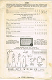 1940s Vintage Simplicity Pattern 4191 Easy WWII Girls Princess Dress Size 8