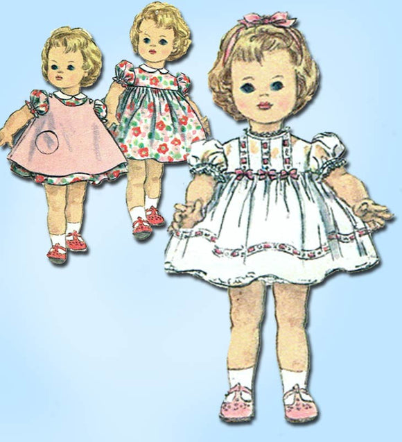 1960s Vintage Simplicity Sewing Pattern 4210 22 Inch Krissy Doll Clothes Set vintage4me2
