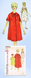 1960s Vintage Simplicity Sewing Pattern 4214 Misses Nightgown & Robe Size 12 32B