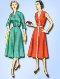 1950s Vintage Simplicity Sewing Pattern 4220 Misses Street Dress Size 14 32B - Vintage4me2