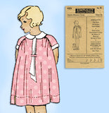 Simplicity 423: 1920s Uncut Little Girls Bloomer Dress Sz 8 Vintage Sewing Pattern