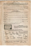 1940s Vintage Simplicity Sewing Pattern 4231 WWII Toddler Girls Jumper Dress Sz6