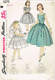 1950s Vintage Simplicity Sewing Pattern 4275 Little Girls Confirmation Dress 14