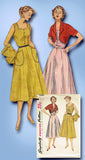 1950s Misses Simplicity Sewing Pattern 4282 Uncut Misses Sun Dress Size 14 32B