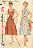 1950s Misses Simplicity Sewing Pattern 4306 Misses Sun Dress and Bolero Size 14 -Vintage4me2