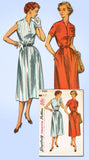 1950s Vintage Simplicity Sewing Pattern 4330 Uncut Misses Day Dress Size 14 32B
