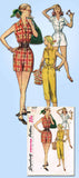 1950s Vintage Simplicity Sewing Pattern 4337 Uncut Misses 1 Pc Coveralls Size 12