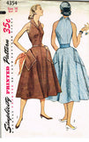 1950s Vintage Simplicity Sewing Pattern 4354 Uncut Misses Sun Dress Size 16 34B