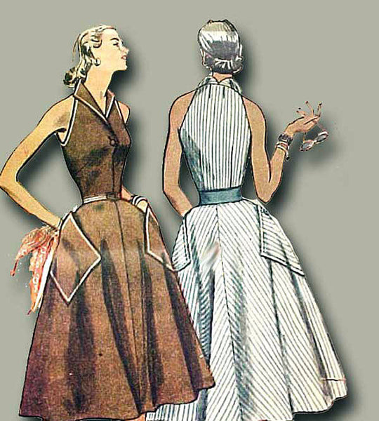 1950s Vintage Simplicity Sewing Pattern 4354 Uncut Misses Sun Dress Si –  Vintage4me2