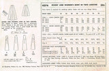 1950s Vintage Simplicity Sewing Pattern 4374 Uncut Simple Misses Skirt Sz 26 W