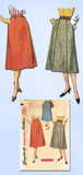 1950s Vintage Simplicity Sewing Pattern 4375 FF Simple to Make Skirt Size 24 W