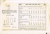 1950s Vintage Simplicity Sewing Pattern 4377 Uncut Misses Easy Day Skirt Sz 24 W
