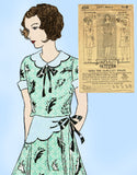 Simplicity 438: 1930s Uncut Toddler Girls Dress Size 6 Vintage Sewing Pattern - Vintage4me2