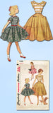 1950s Vintage Simplicity Sewing Pattesrn 4388 Little Girls Dress Pattern Size 10