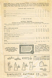 1940s Vintage Simplicity Sewing Pattern 4395 Easy Little Girls Princess Dress 10
