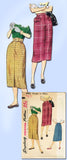 1950s Vintage Simplicity Sewing Pattern 4415 Uncut Easy to Make Day Skirt 25W