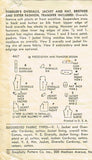 1950s Vintage Simplicity Sewing Pattern 4417 Toddlers Bunny Overalls Size 6 months