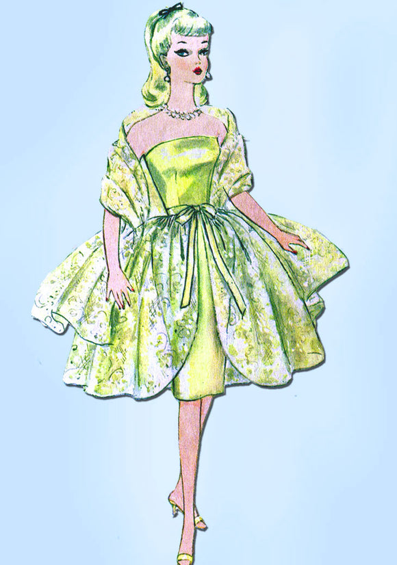 1960s Vintage Simplicity Sewing Pattern 4422 Barbie and Ken Doll Clothes Set -Vintage4me2